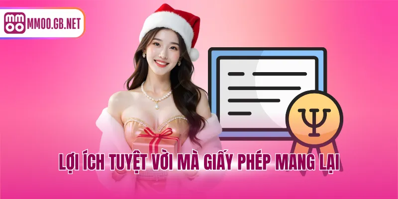 Lợi ích tuyệt vời mà giấy phép mang lại